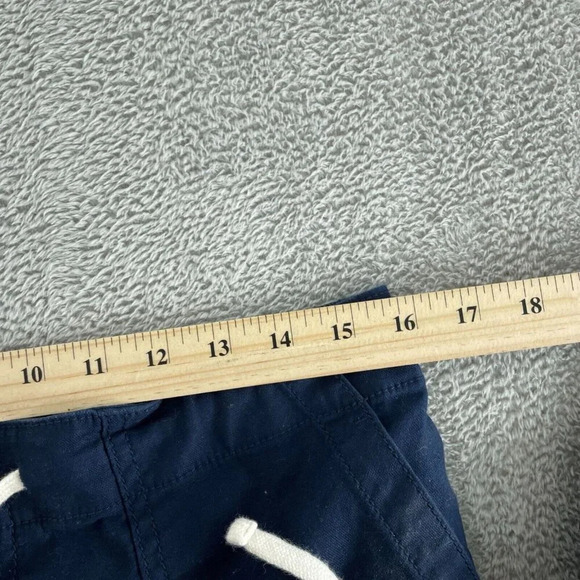 Womens Navy Blue Drawstring Waist Cotton Blend Pants Size 8 3217 - Picture 6 of 10